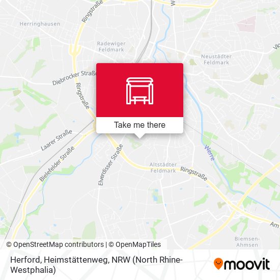 Herford, Heimstättenweg map