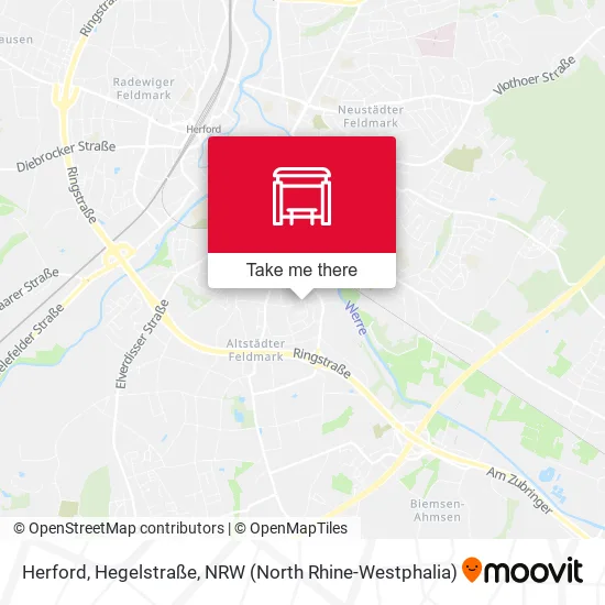 Карта Herford, Hegelstraße