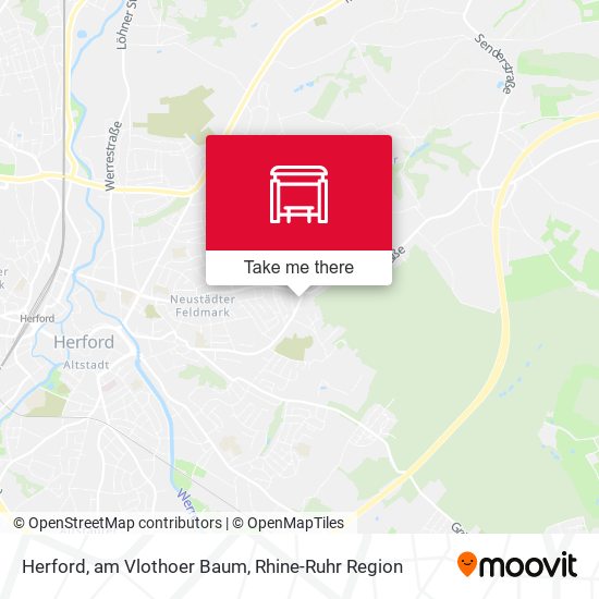 Herford, am Vlothoer Baum map