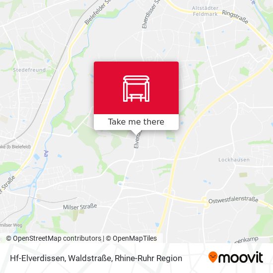 Hf-Elverdissen, Waldstraße map
