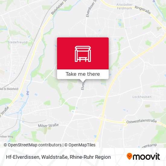 Hf-Elverdissen, Waldstraße map
