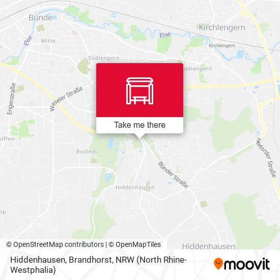 Карта Hiddenhausen, Brandhorst