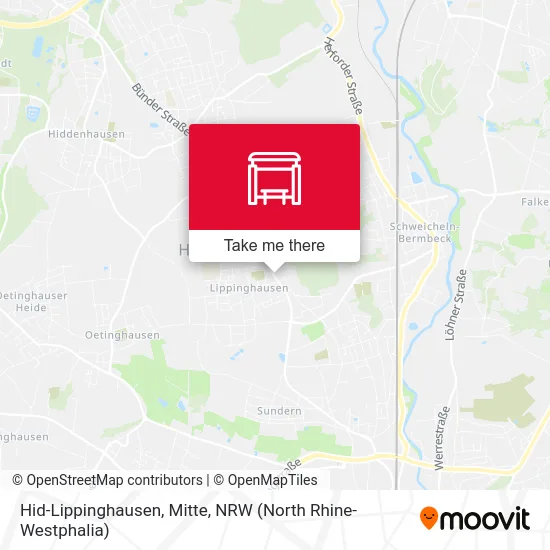 Hid-Lippinghausen, Mitte map