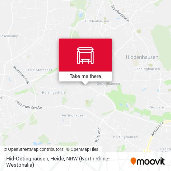 Hid-Oetinghausen, Heide map