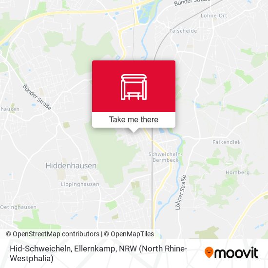 Hid-Schweicheln, Ellernkamp map