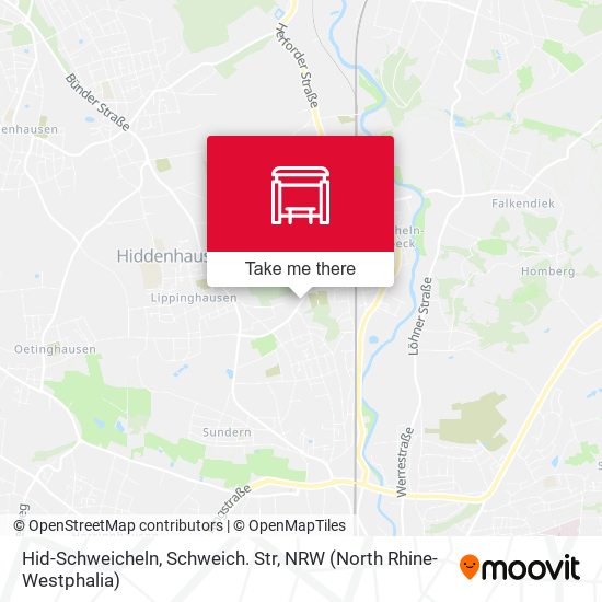 Hid-Schweicheln, Schweich. Str map