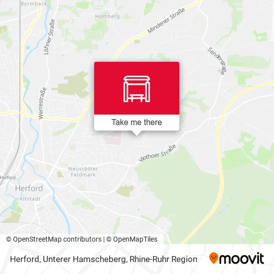 Карта Herford, Unterer Hamscheberg