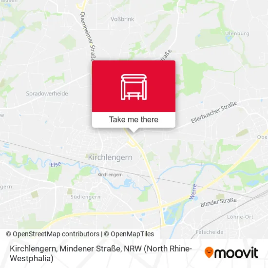 Карта Kirchlengern, Mindener Straße