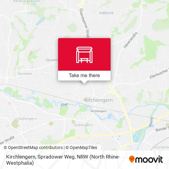 Карта Kirchlengern, Spradower Weg