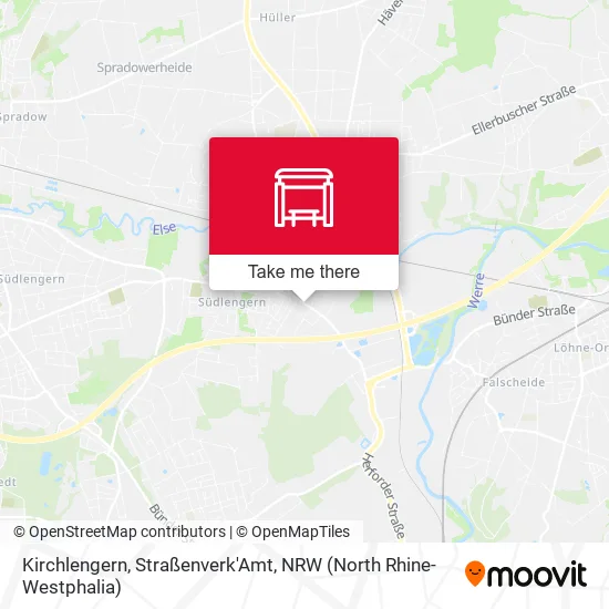 Карта Kirchlengern, Straßenverk'Amt