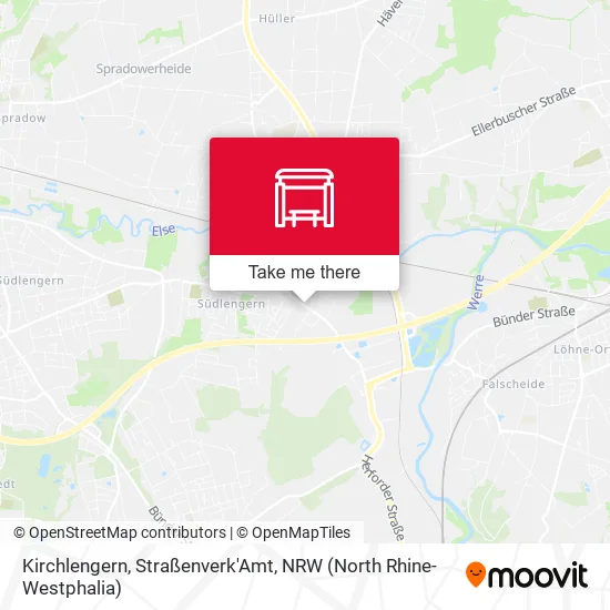 Карта Kirchlengern, Straßenverk'Amt