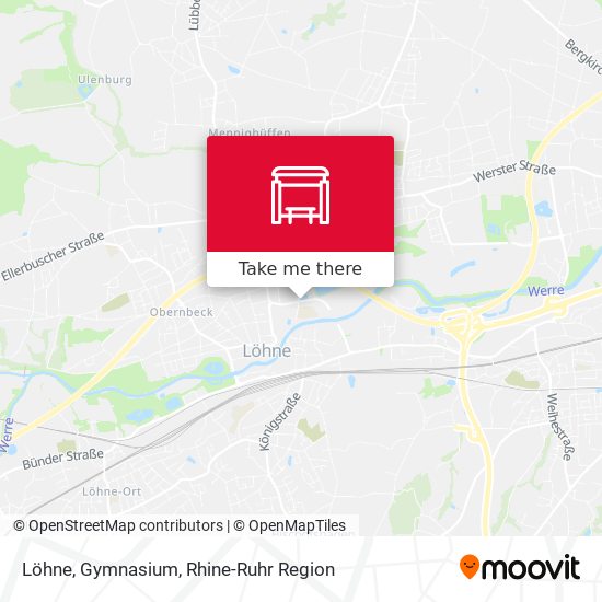 Löhne, Gymnasium map