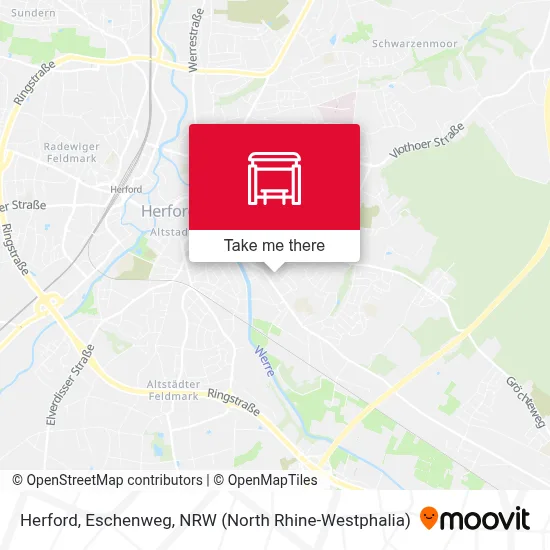 Herford, Eschenweg map