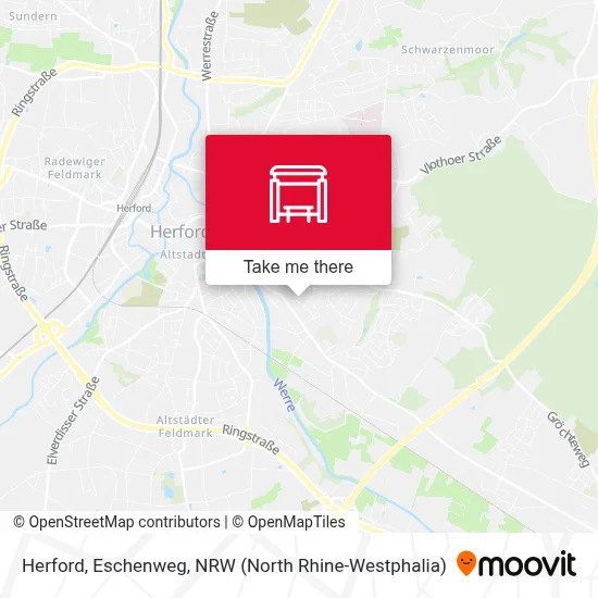 Herford, Eschenweg map