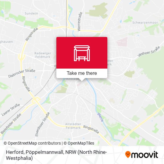 Herford, Pöppelmannwall map