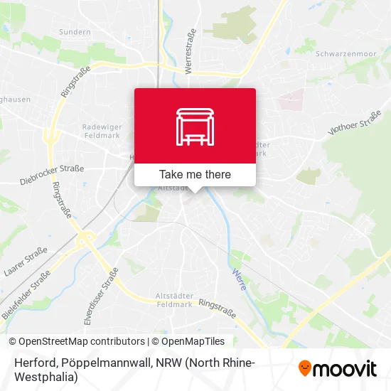 Карта Herford, Pöppelmannwall