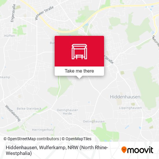Hiddenhausen, Wulferkamp map