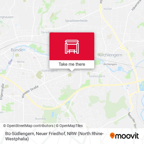 Bü-Südlengern, Neuer Friedhof map