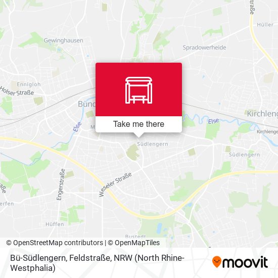 Bü-Südlengern, Feldstraße map
