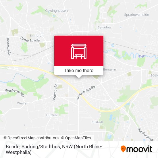 Bünde, Südring/Stadtbus map