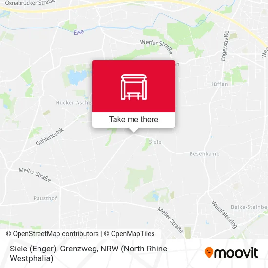 Siele (Enger), Grenzweg map