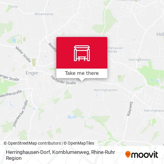 Herringhausen-Dorf, Kornblumenweg map