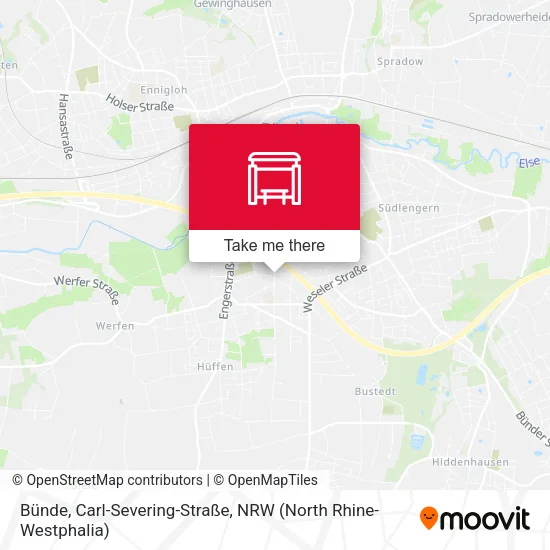 Карта Bünde, Carl-Severing-Straße