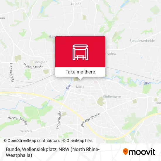 Карта Bünde, Wellensiekplatz