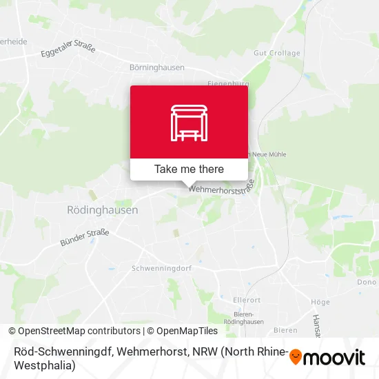 Карта Röd-Schwenningdf, Wehmerhorst