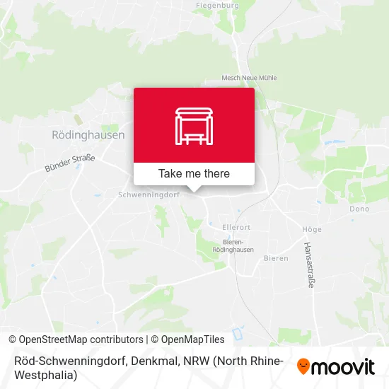 Röd-Schwenningdorf, Denkmal map