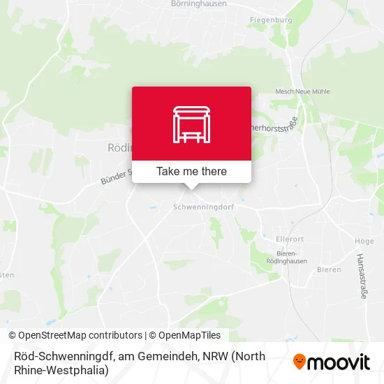 Карта Röd-Schwenningdf, am Gemeindeh