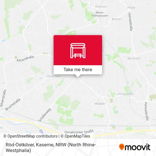 Röd-Ostkilver, Kaserne map