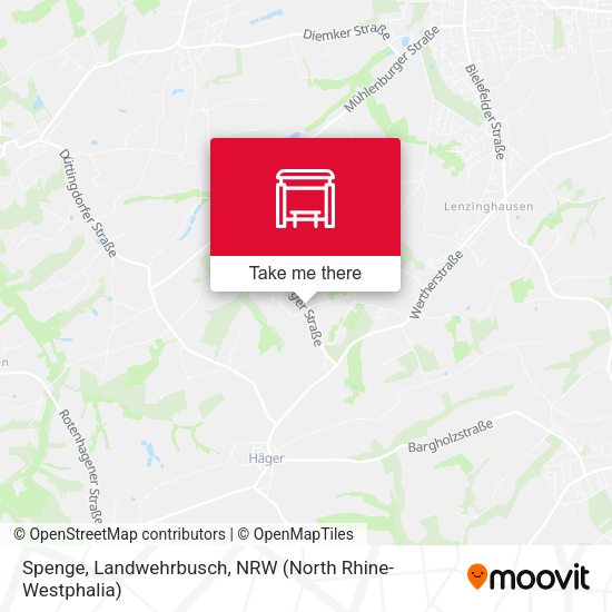 Карта Spenge, Landwehrbusch