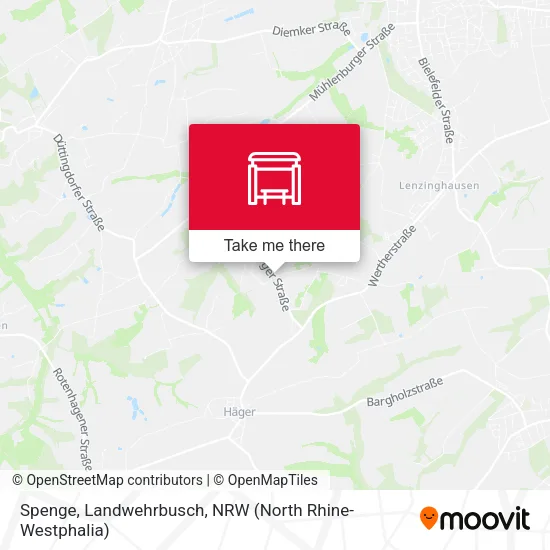 Карта Spenge, Landwehrbusch
