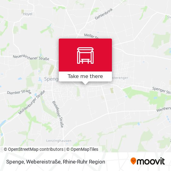 Spenge, Webereistraße map