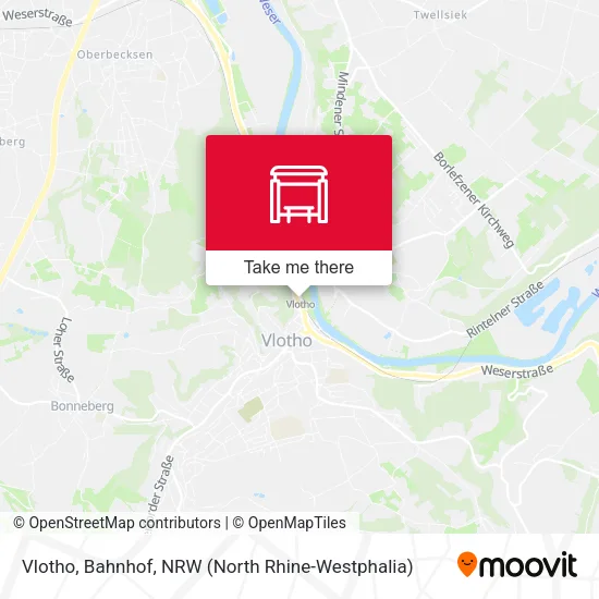 Карта Vlotho, Bahnhof