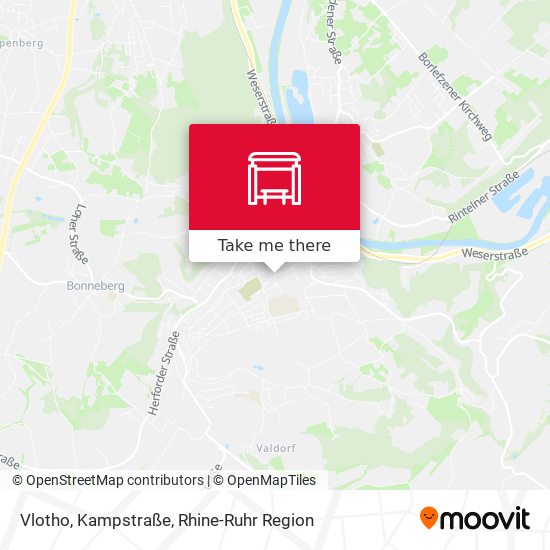 Vlotho, Kampstraße map