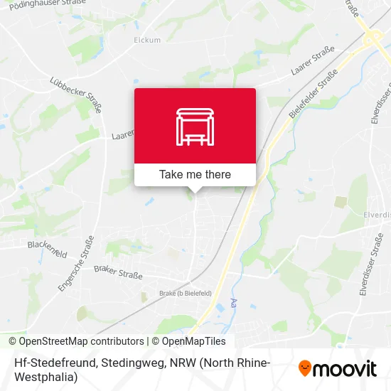 Hf-Stedefreund, Stedingweg map