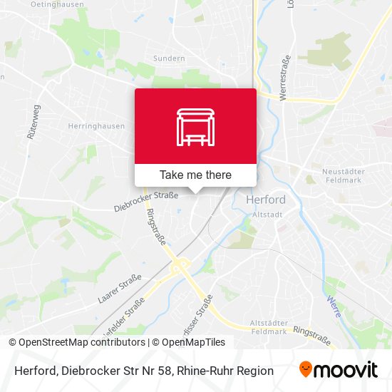 Herford, Diebrocker Str Nr 58 map