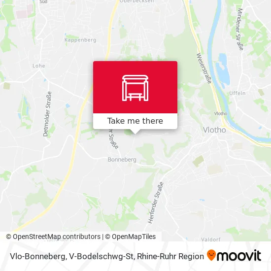 Карта Vlo-Bonneberg, V-Bodelschwg-St