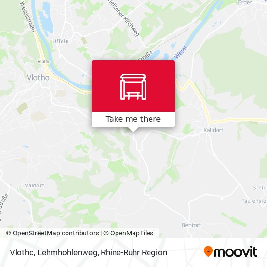 Vlotho, Lehmhöhlenweg map