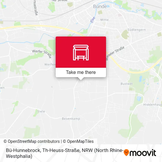 Карта Bü-Hunnebrock, Th-Heuss-Straße