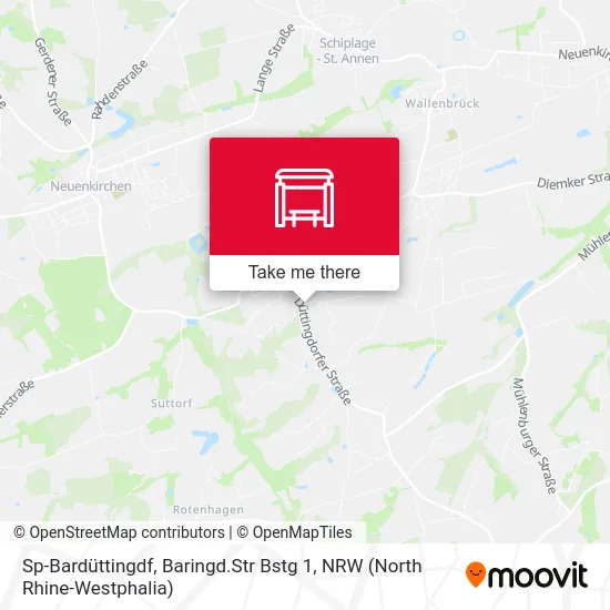Sp-Bardüttingdf, Baringd.Str Bstg 1 map