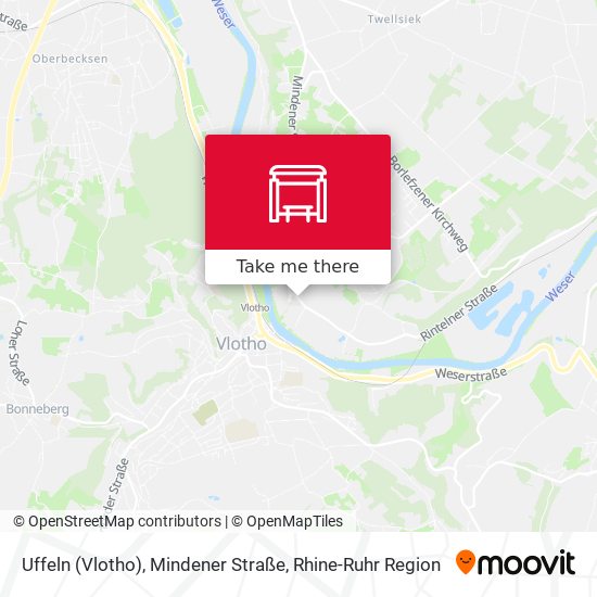 Uffeln (Vlotho), Mindener Straße map