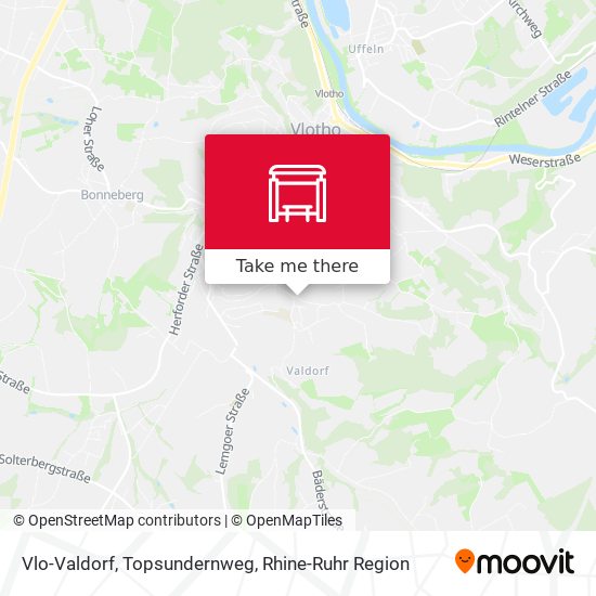 Vlo-Valdorf, Topsundernweg map