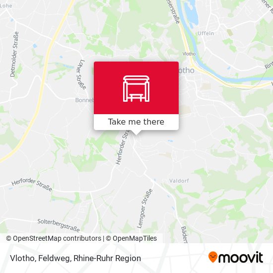 Карта Vlotho, Feldweg