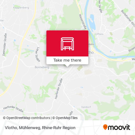 Vlotho, Mühlenweg map