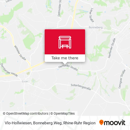 Vlo-Hollwiesen, Bonneberg.Weg map