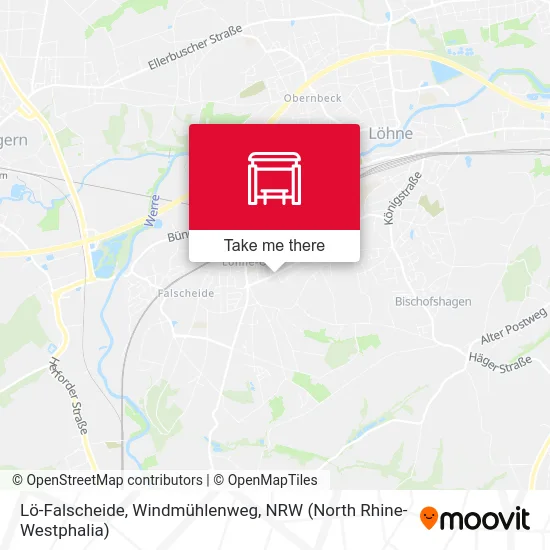 Lö-Falscheide, Windmühlenweg map