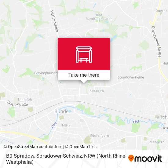 Bü-Spradow, Spradower Schweiz map